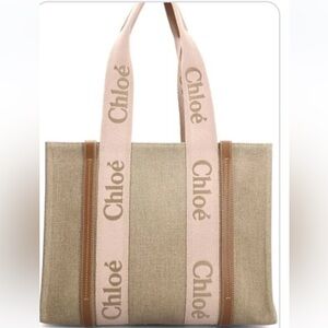 Medium woody tote bag 100% authentic Chloe